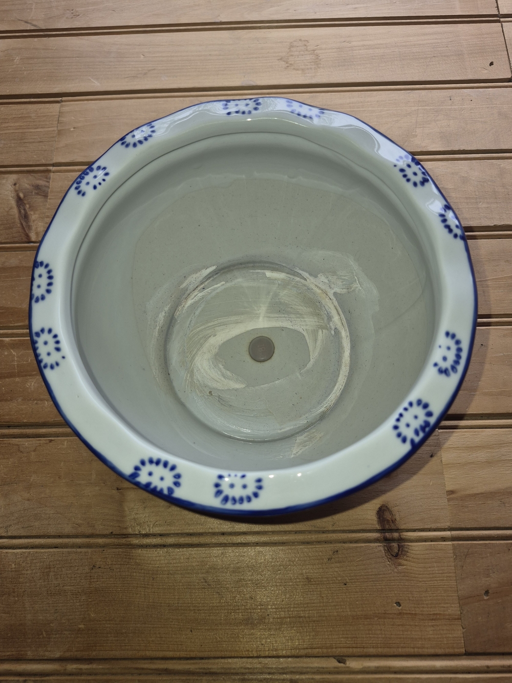 Elegant Blue and White Chinese Style Porcelain Ceramic Pot - Picture 6 of 12
